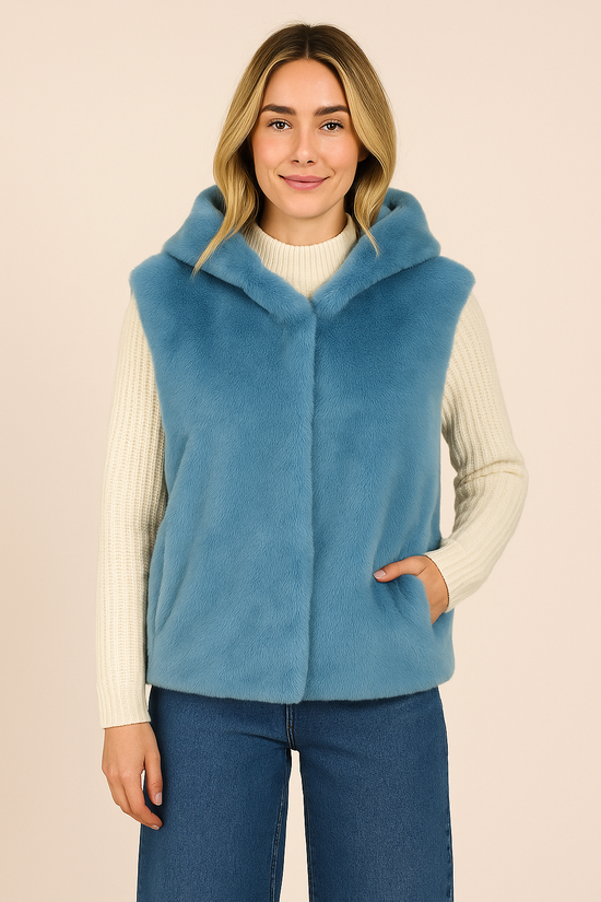 Black Friday Cosy Capsule Bundle A - Faux Fur Gilet, Trousers, Top & Fingerless Gloves WORTH £149