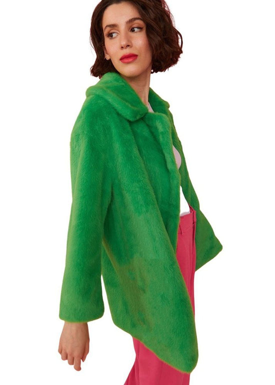 Jayley faux fur duchess midi coat Jayley