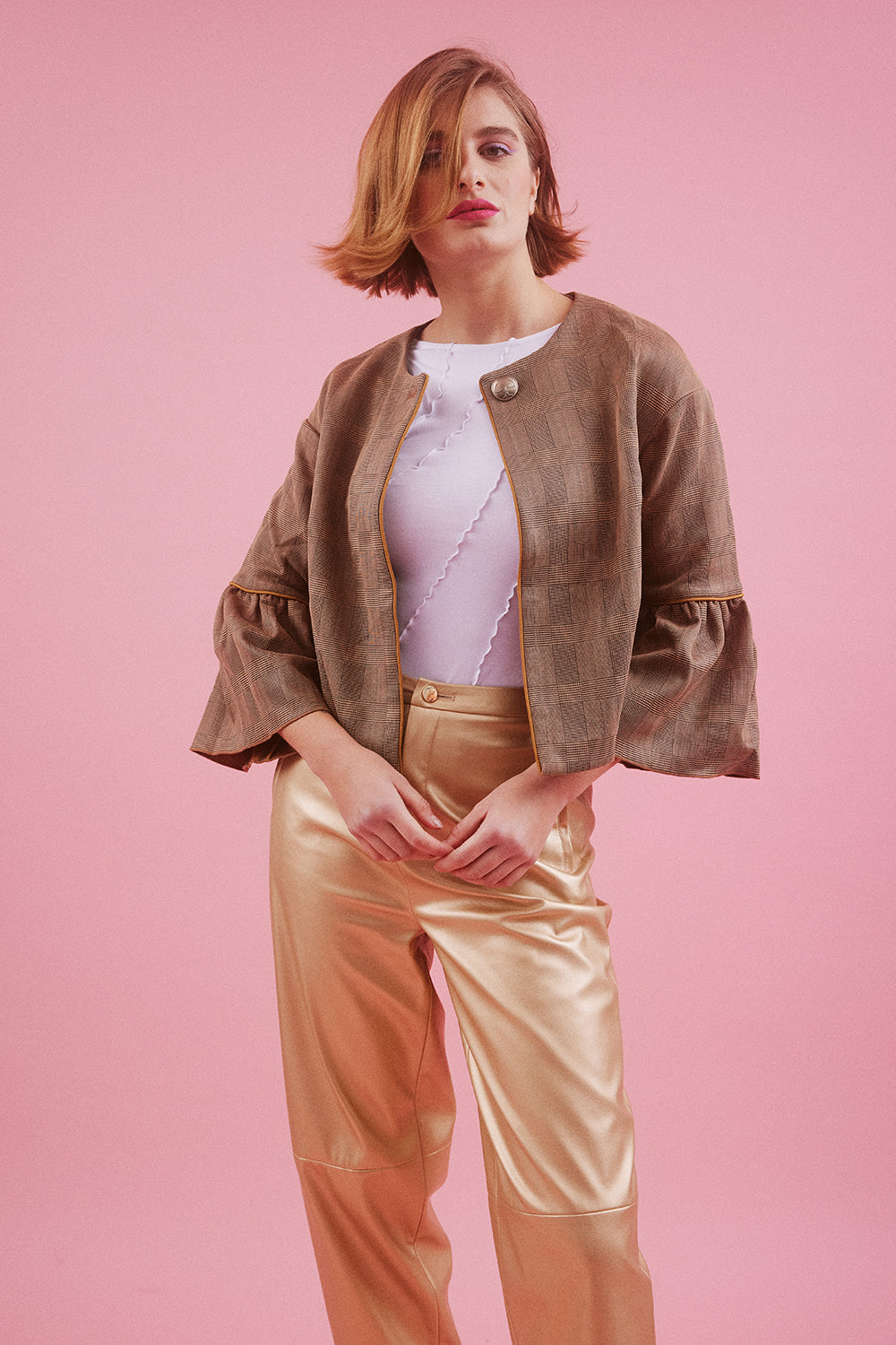 SUCH295A-09 - Faux Suede Jacket